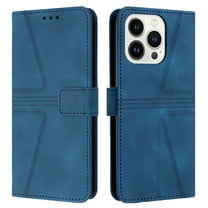 Allytechgroup for iPhone 16 Pro Wallet Phone Case with Lanyard, PU Leather Phone Case with Credit Card Slot for Women Girls Shockproof Proyective Back Cover for Apple iPhone 16 Pro, Blue