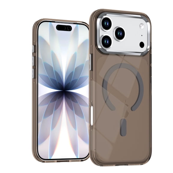 Allytechgroup for iPhone 16 Protective Back Cover Case, Magnetic Shock-Absorbent Suppoort Wireless Charging Lightweight & Non-Slip Shockproof Protective Bumper for Women Men, Gray