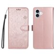 thumbnail image 1 of Allytechgroup for iPhone 16e Case with Credit Card Slot, PU Leather RFID Blocking Wallet Flip Case with Stand Wrist Strap Shockproof Protective Back Cover for iPhone 16e, Rosegold, 1 of 8