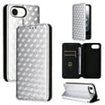 thumbnail image 1 of Allytechgroup for iPhone 16e Case Wallet, RFID Blocking Premium PU Leather ID Cards Slots Holder Shockproof Flip Cover Stand Anti-Scratch Phone Case for iPhone 16e Women Men, Silver, 1 of 7