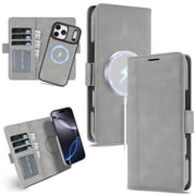 Allytechgroup for iPhone 17e 16e Wallet Case, Detachable 2 in 1 Magnetic Back Cover Cards Cash Holder [Compatible with M