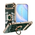 thumbnail image 1 of Allytechgroup iPhone 17 Air Case Kickstand, Spaceman Bracket Design Shockproof Drop Proof Luxury Camera Lens Protective Phone Case for Apple iPhone 17 Air, Darkgreen, 1 of 6