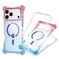 thumbnail image 1 of Allytechgroup iPhone 17 Case, Gradient Color Design Transparent Shockproof Compatible with Magsafe Anti-Scratch Bumper Rugged Phone Case for Apple iPhone 17, Pinkblue, 1 of 7