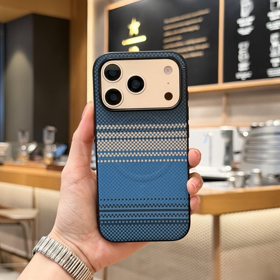Allytechgroup for iPhone 17 Pro Back Cover Protective Case, Shock-Resistant Anti-Scratch Support Wireless Charging Magnetic Design Non-Slip Shockproof Bumper for iPhone 17 Pro, Blue