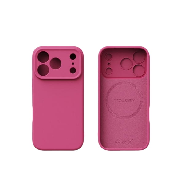 Allytechgroup iPhone 17 Pro Case Magnetic, Compatible with Magsafe Liquid Silicone Shockproof Camera Lens Protective Phone Case for Apple iPhone 17 Pro, Rose