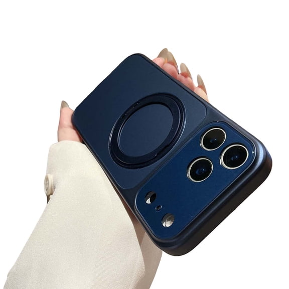Allytechgroup iPhone 17 Pro Case with Magnetic Ring Holder, Compatible with Magsafe Grip Ring Stand Shockproof Anti-Scratch Bumper Rugged Phone Case Cover for Apple iPhone 17 Pro, Blue