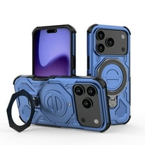 Allytechgroup iPhone 17 Pro Case, Rugged [Compatible with Magsafe] Heavy Duty Shockproof Protective Ring Holder Kickstand Bumper Phone Case Cover for Apple iPhone 17 Pro, Blue