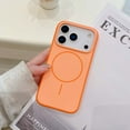 thumbnail image 1 of Allytechgroup iPhone 17 Pro Case for Women Men, Liquid Silicone Back Cover Compatible with Magsafe & Accessories Dustproof Non-Slip Matte Design Phone Cover for Apple iPhone 17 Pro,Orange, 1 of 6
