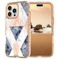 thumbnail image 1 of Allytechgroup for iPhone 17 Pro Max Case, 3 Layers Protection Slim Lightweight Shockproof Soft TPU & Hard Back Protective Bumper Cover Marble Shell, N, 1 of 9
