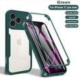 thumbnail image 1 of Allytechgroup for iPhone 17 Pro Max Case with Built-in Screen Protector, Full Body Protection Hard Acrylic Back Lightweight Scratch Resistant Clear Shockproof Cover for iPhone 17 Pro Max, Darkgreen, 1 of 8