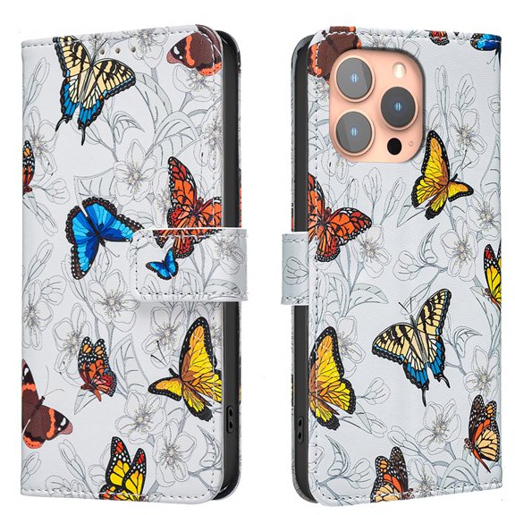 Allytechgroup iPhone 17 Pro Max Case Wallet Cover with Card Slots & Cash Pocket, Flip Folio Phone Case for Apple iPhone 17 Pro Max, Shockproof Stand Feature Premium PU Leather Case for Women Girls