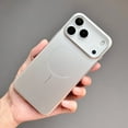 thumbnail image 1 of Allytechgroup for iPhone 17 Pro Max Protective Case, Support Wireless Charging Hard PC Lightweight Rugged Shock-Absorbent Anti-Scratch Shockproof Magnetic Back Cover for iPhone 17 Pro Max, Silver, 1 of 9