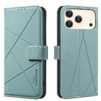 Allytechgroup for iPhone 17 Pro Wallet Case with RFID Blocking,Credit Card Slots/ Cash Pocket/Kickstand, Magnetic Closure Slim PU Leather Folio Flip Stand Cover Shockproof Soft TPU Back Case, Green