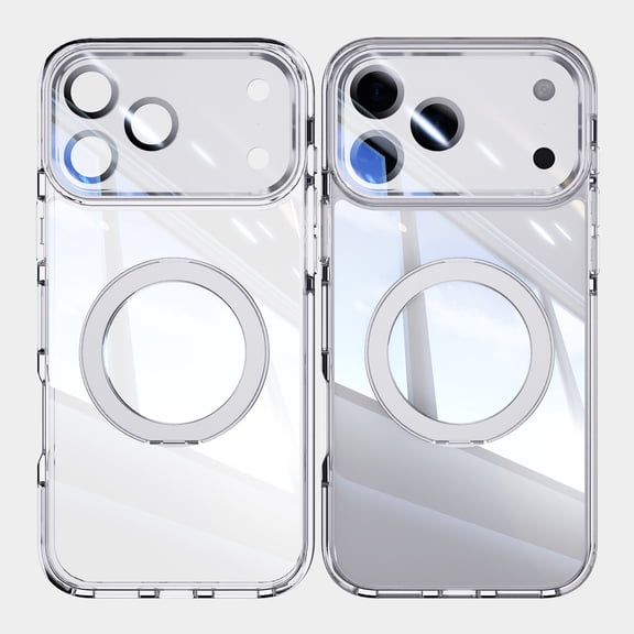 Allytechgroup for iPhone 17 Protective Case with Ring Holder Kickstand, Shock-Absorbent Anti-Scratch Dust/Dirt Proof Anti-Fingerprint Features Shockproof Back Cover for Women Men, White