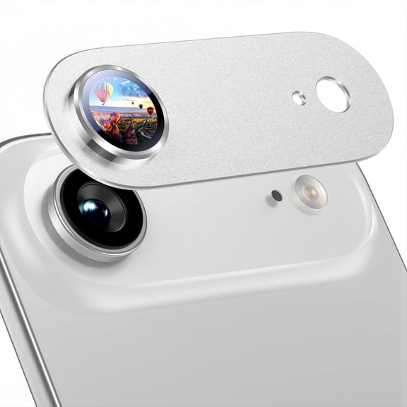 Allytechgroup for iPhone Air Camera Lens Protector, HD Clear Tempered Glass Camera Lens Screen Protector Metal Scratch Resistant Case Friendly Camera Lens Protector for Apple iPhone Air, Silver