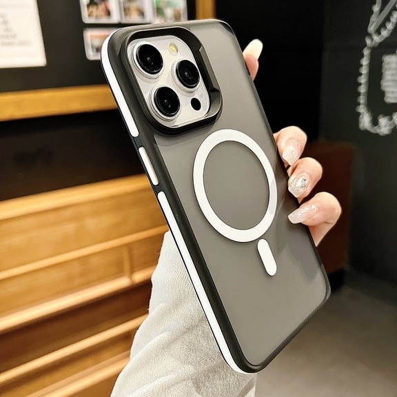 Allytechgroup iPhone Air Case, Hybrid TPU PC Compatible with Magsafe Matte Back Cover Anti-Scratch Shockproof Non-Slip Slim Fit Shell Cover for Apple iPhone Air, White