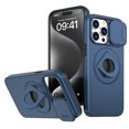 thumbnail image 1 of Allytechgroup for iPhone XS Max Case with 360° Rotatable Ring Holder, [Sliding Camera Cover] [Compatible MagSafe] [Military Grade Tested] Anti-Fingerprint Slim Magnetic Case Cover, Blue, 1 of 6