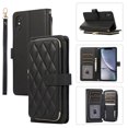thumbnail image 1 of Allytechgroup for iPhone XS Max Wallet Case, Premium PU Leather Magnetic Buckle Zipper Pocket Card Slots Flip Stand Protective Cover with Hand Strap & Shoulder Strap - Black, 1 of 11