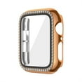 thumbnail image 1 of Allytechgroup for iWatch Series 10 42mm Screen Protector Case, iWatch Protective Face Cover, Tempered Glass Film Hard PC Bumper for Women Men for Apple Watch Series 10 42mm, Rosegold, 1 of 10