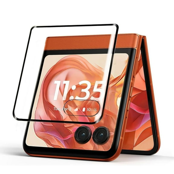 Allyytechgroup 1 Pack for Motorola Razr 2025 Front Screen Protector, Moto Razr 2025 3D Curved Tempered Glass Screen Cover, Anti Scratch Bubble Free Screen Protector for Razr 2025