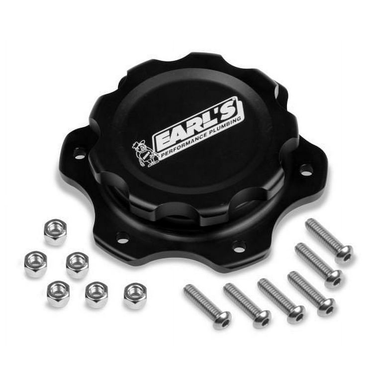 Earl's Aluminum Fuel Cell Cap & Bung w/6 Bolt Flange Earl's Aluminum Fuel Cell Cap & Bung w/6 Bolt Flange