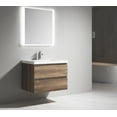 thumbnail image 1 of Alma 30 Inch Ebony Brown Wall Mount Vanity With A integrated Sink, 1 of 15