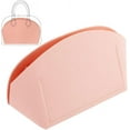 thumbnail image 1 of Alma BB Felt Handbag Organizer Insert - Portable Shell Shaper Tote Bag Organizer with Multiple Compartments 7.5x4.3x5.2 Inch (Pink) Salmon 1pc, 1 of 9