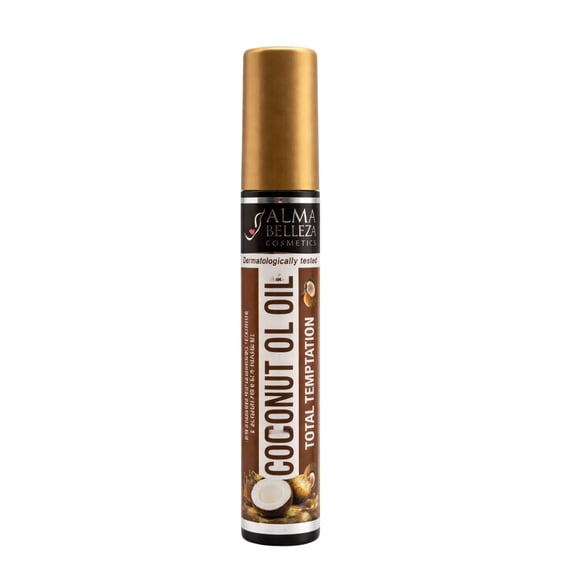 Alma Belleza Coconut Oil Mascara for Eyelashes, Volumizing & Lengthening Lash Formula, Smudge-Resistant, Black Mascara, 0.45 oz
