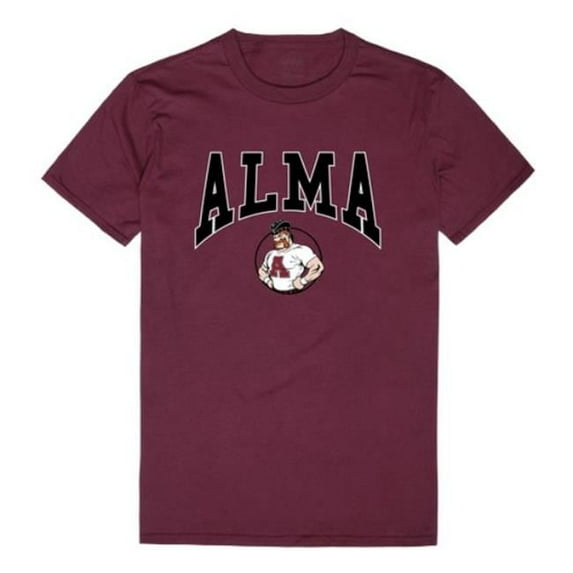 Alma College Scots Athletic T-Shirt, Maroon - Medium