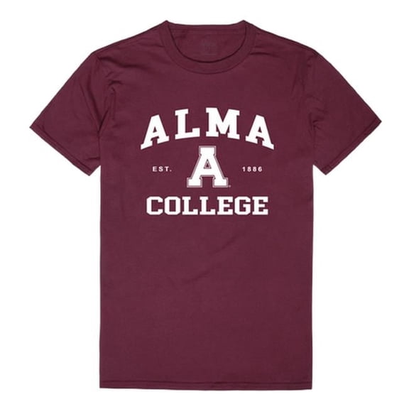 Alma College Scots Seal College T-Shirt, Maroon - Medium