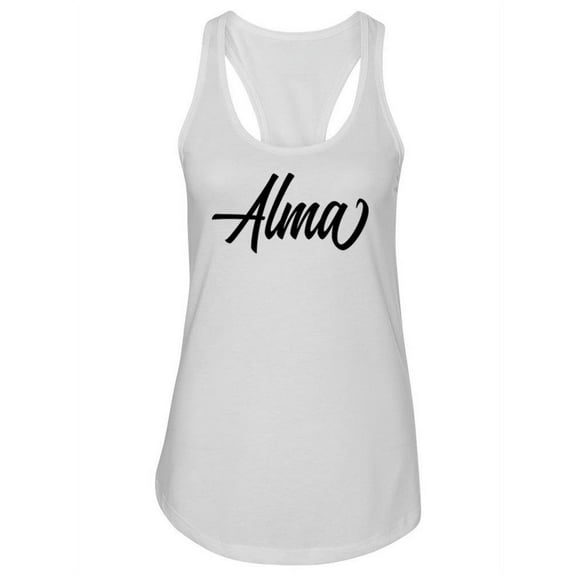 Alma Cursive  Tank Women -Image by Shutterstock, Female Large