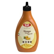 Alma Gourmet Golden Mango Topping Sauce, Golden Yellow Liquid Syrup for Ice Cream, Gelato, Pancakes, Waffles & Drinks, 17.6 oz