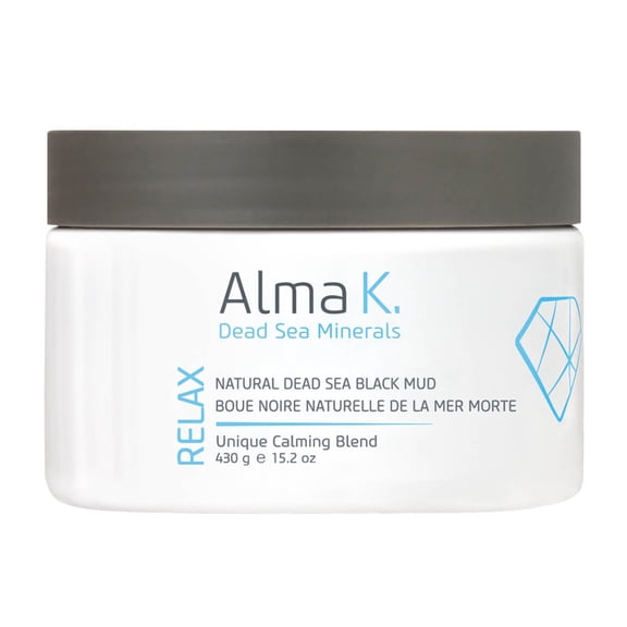 Alma K Natural Dead Sea Black Mud Mask, Mud Mask for Face, 15.2 oz