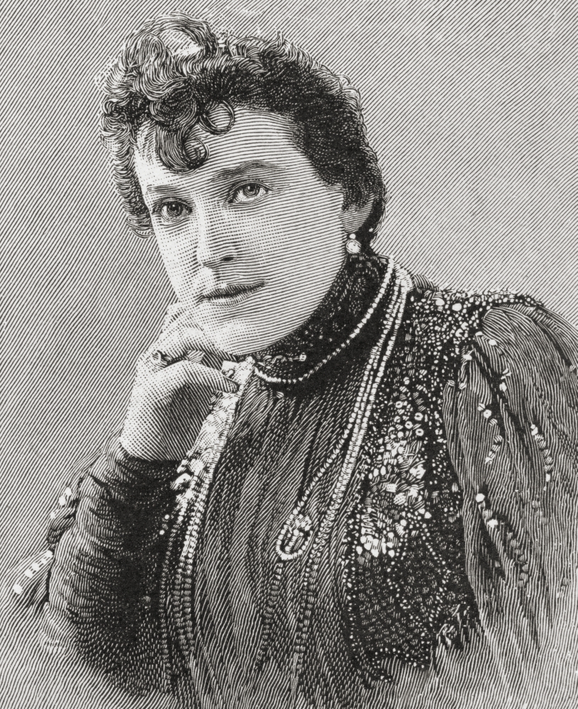 Alma Stuart Stanley 1853 - 1931 English Actress And Singer From The Strand Magazine Published 1897 Canvas Art - Ken Welsh Design Pics (28 x 34)