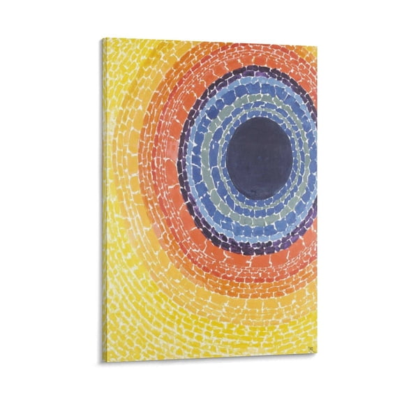 Alma Thomas Paintings The Eclipse Wall Art Canvas Print Poster Print Photo Art Painting Canvas Poster Home Decorative Bedroom Modern Decor Posters Gifts 24x36inch(60x90cm)
