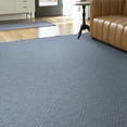 thumbnail image 1 of Alma Transitional 5' x 7' Blue and Azure Blue, Machine Washable Polyester & Cotton Indoor Area Rug, 1 of 11