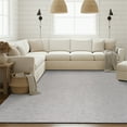 thumbnail image 1 of Alma Transitional 8' x 10' Light Gray and Stone Grey, Machine Washable Polyester & Cotton Indoor Area Rug, 1 of 12