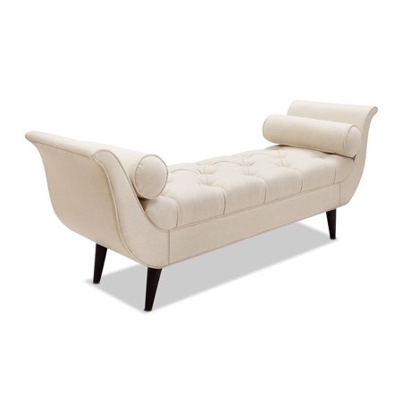 Alma Tufted Entryway Bench sky neutral
