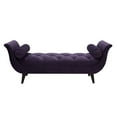 thumbnail image 1 of Alma Tufted Flared Arm Entryway Bench Purple, 1 of 11