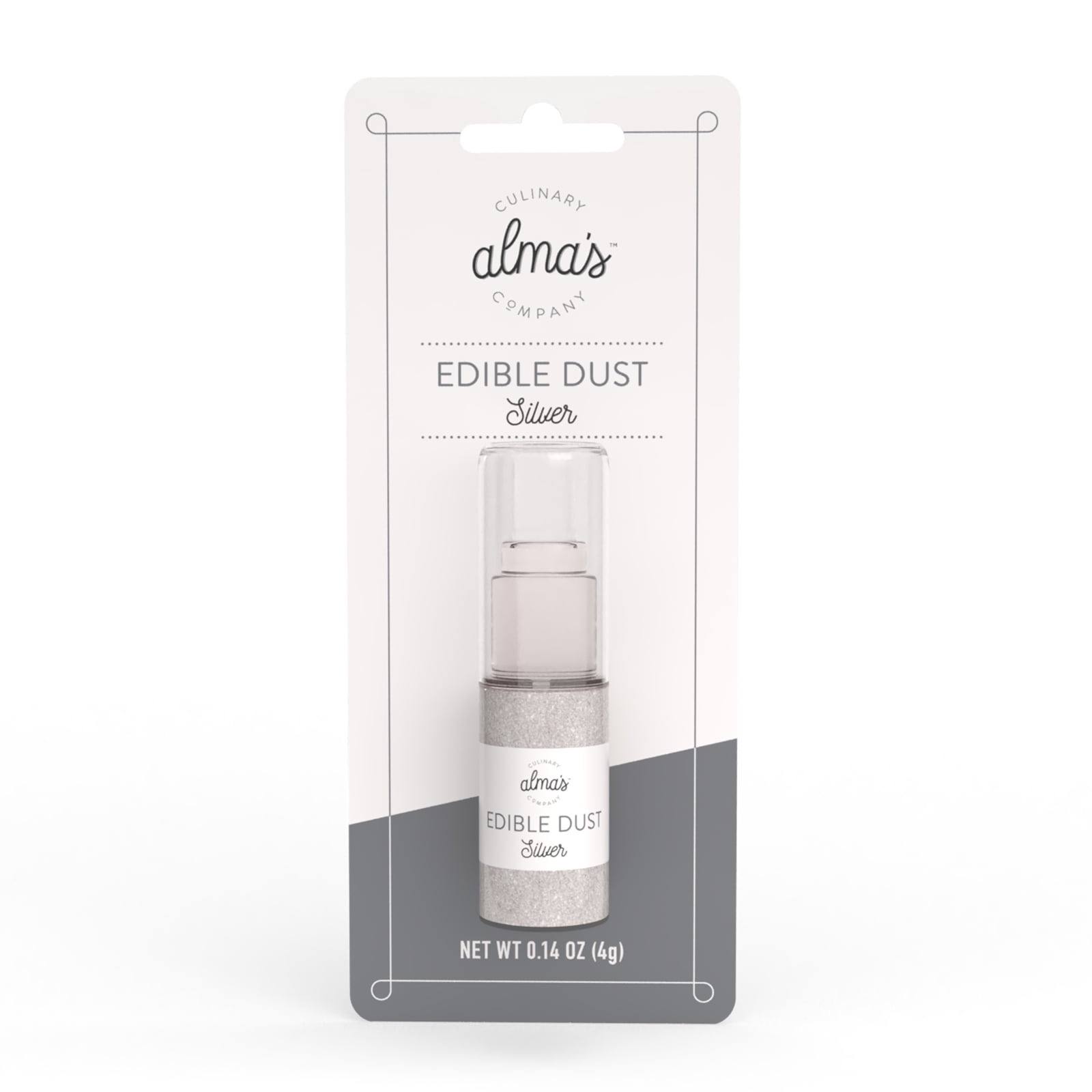 Alma's Culinary Co Dessert Sprinkles & Decorations, Silver, Bottle