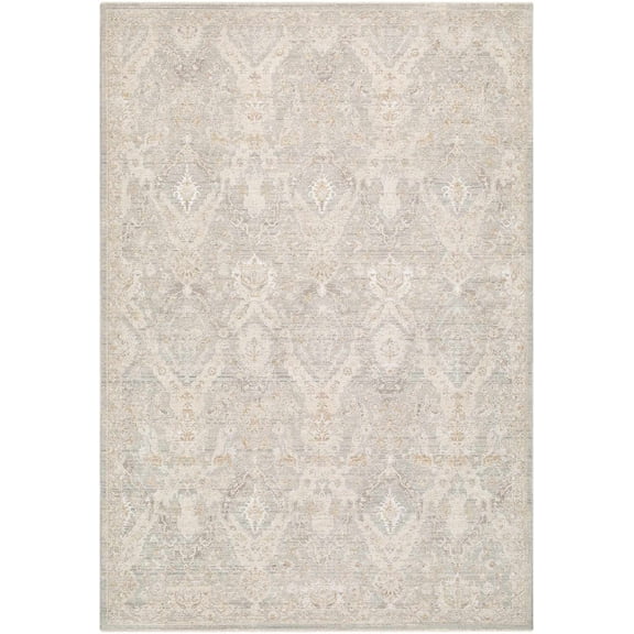 BoutiqueRugs Almaas Traditional Runner Rug - Medium Gray, Sandstone, Ivory - 2'7" x 10' Runner