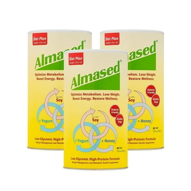Almased Meal Replacement Shake, Original Flavor, 17.6 oz – Low-Glycemic, High-Protein, Weight Support