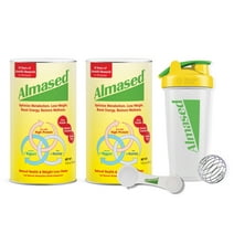 Almased Meal Replacement Shake for Weight Loss Original 2Pack with Shaker Bottle