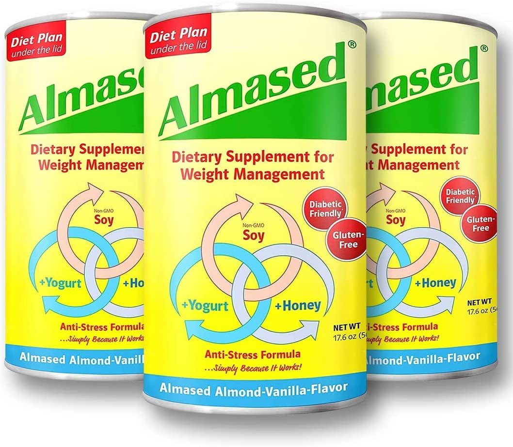 Almased Vanilla Shakes GlutenFree, NonGMO Powder Boost High Protein