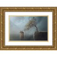 thumbnail image 1 of Almawash, Sulaiman 18x13 Gold Ornate Wood Framed with Double Matting Museum Art Print Titled - Drink Water, 1 of 4