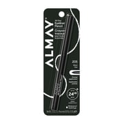 Almay All-Day Eyeliner Pencil, Precision Tip Eye Makeup, Hypoallergenic, Built-In Sharpener, 205 Black, 0.01 oz