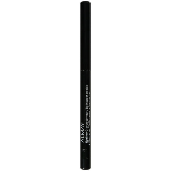 Almay All-Day Eyeliner Pencil, Crayon Contour Water Resistant Eyeliner Pencil, 205 Black, 0.01 oz