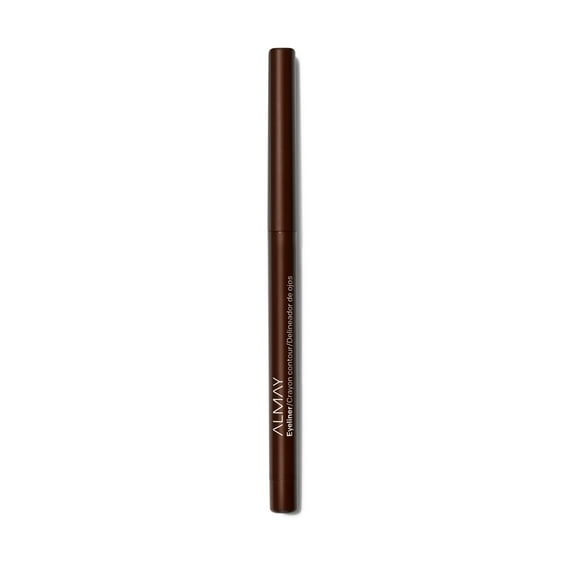 Almay All-Day Eyeliner Pencil, Crayon Contour Water Resistant Eyeliner Pencil, 206 Black Brown, 0.01 oz
