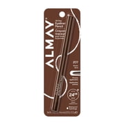 Almay All-Day Eyeliner Pencil, Precision Tip Eye Makeup, Hypoallergenic, Built-In Sharpener, 207 Brown, 0.01 oz