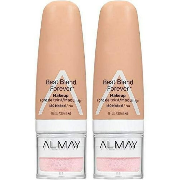 Almay Best Blend Forever Makeup, Naked #150 (2-Pack)